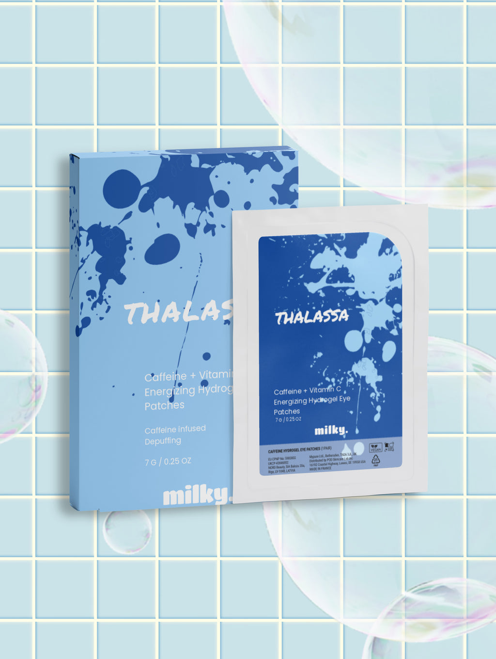 Wake-Up Glow Hydrogel Eye Patches Powered by Caffeine + Vitamin C