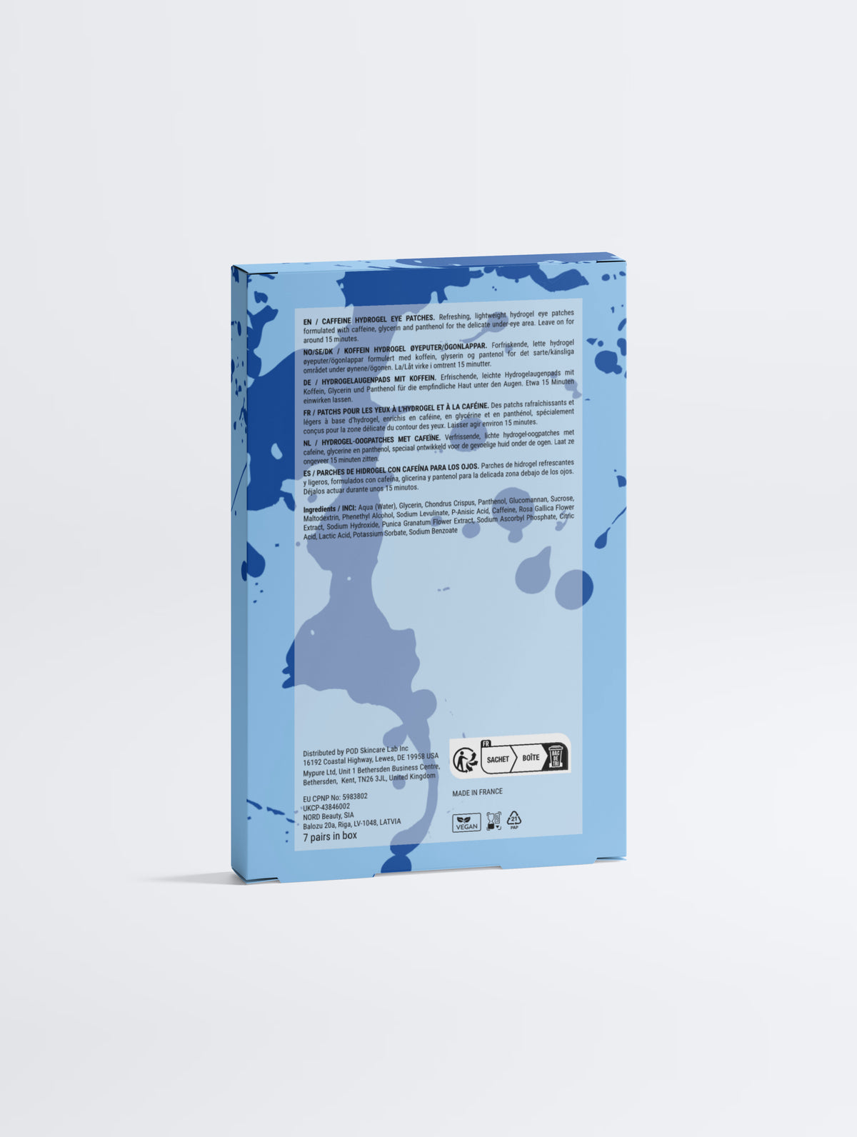 Wake-Up Glow Hydrogel Eye Patches Powered by Caffeine + Vitamin C